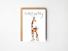 Happy Birthday Giraffe - Animal Birthday Card