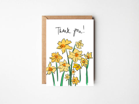 Thank You Daffodils Card