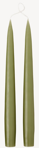 Olive Green Candle Set Taper 25