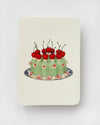 Chartreuse Cream Blancmange Greeting Card | Birthday Card