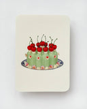 Chartreuse Cream Blancmange Greeting Card | Birthday Card