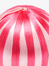 Big corded Fuchsia and Pink Stripe Ornament