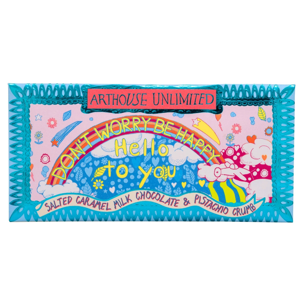 Joy Sized: Be Happy, Salted Caramel Milk Chocolate & Pistachio Crumb