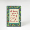 Holly Berries Merry Christmas Card