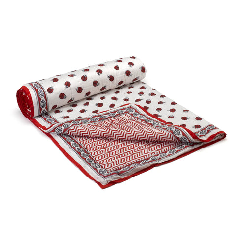 Ladybird Quilted Blanket - ARRIVING SOON