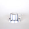 Espresso Cup & Saucer Grey/Blue