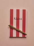 NotePad stripe Pink & Red