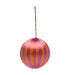 Big Corded Orchid and Orange Stripe Ornament
