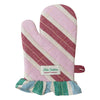 Ruffled Oven Mitt: Red/Pink