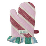 Ruffled Oven Mitt: Red/Pink