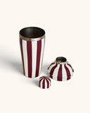 Cocktail Shaker, Plum Stripe