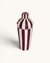 Cocktail Shaker, Plum Stripe