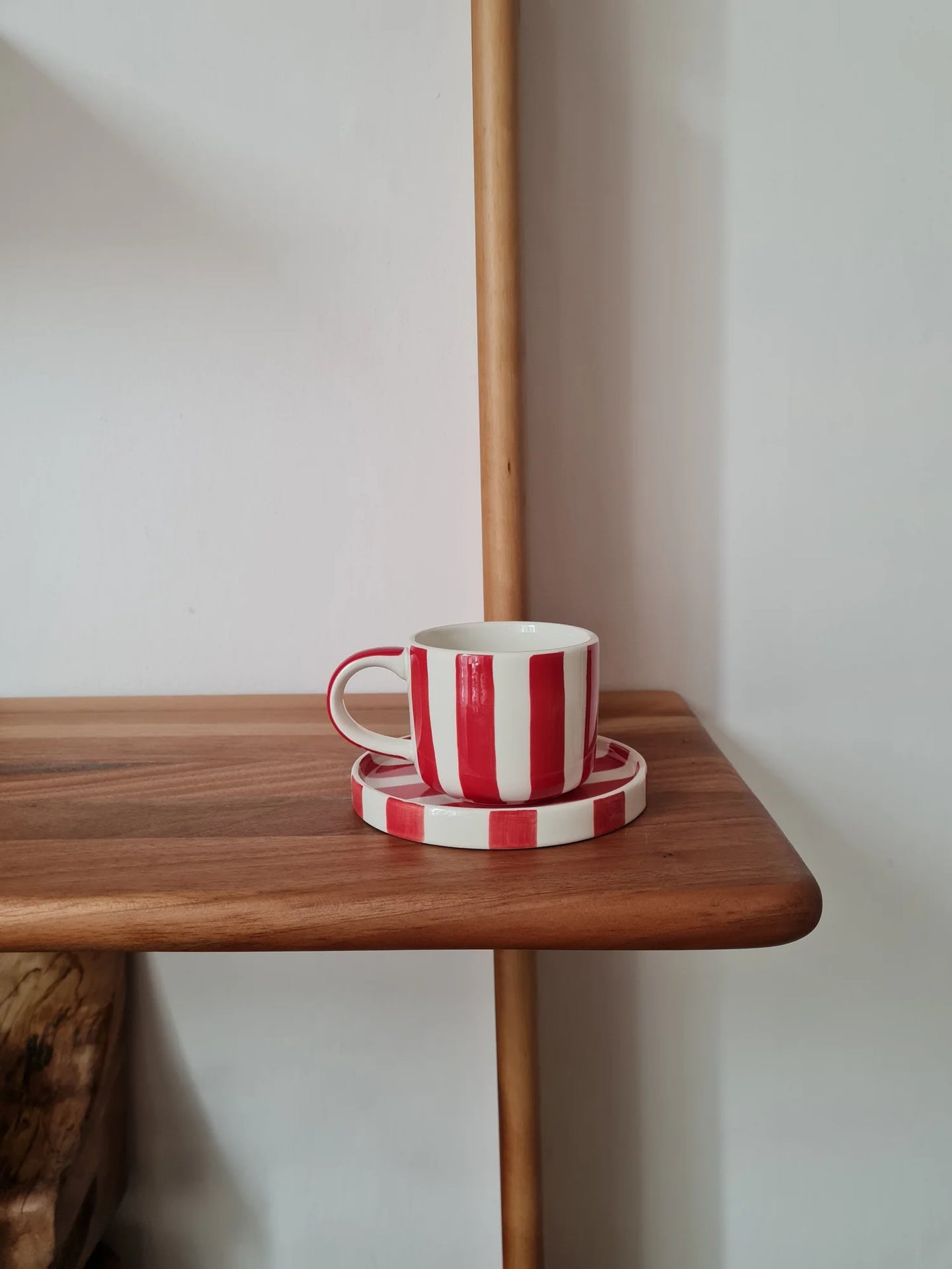 Espresso Cup and Saucer RED
