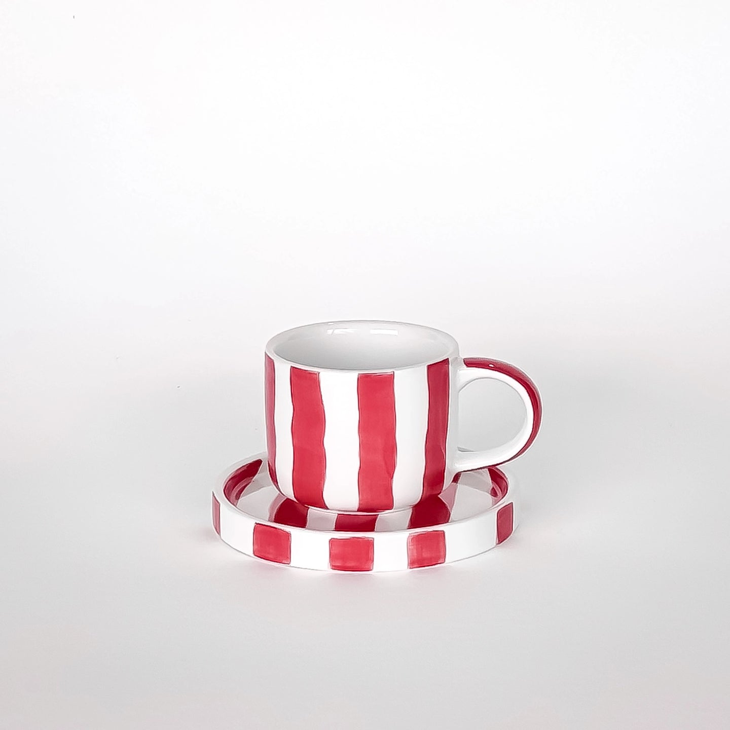 Espresso Cup and Saucer RED