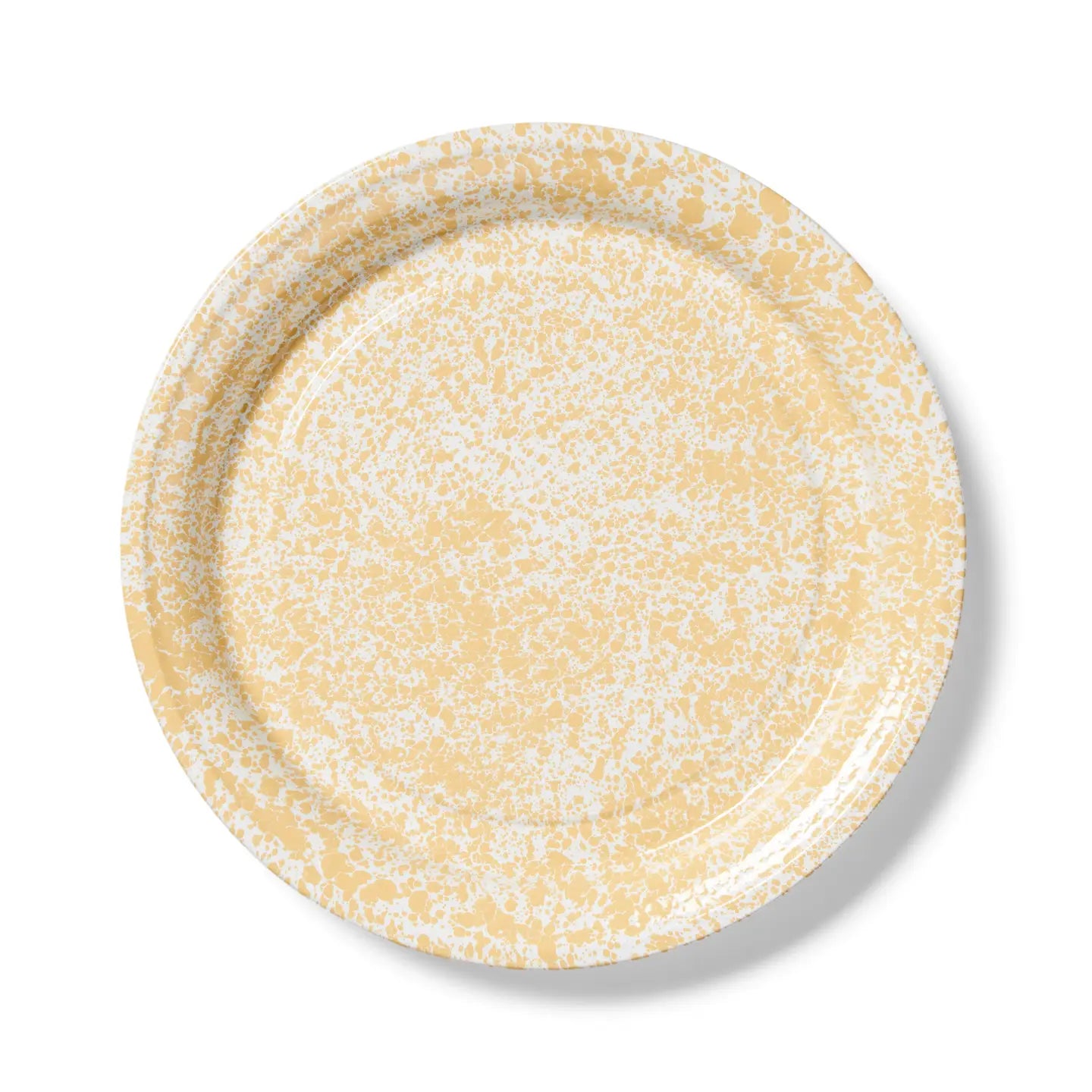 Splatter Enamelware Large Round Tray