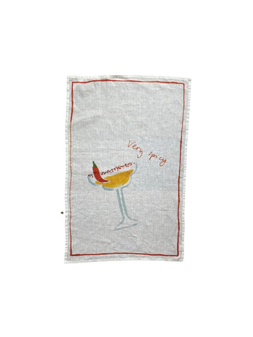 Spicy Margs - Linen Tea Towel