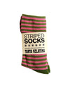 Pistachio Rosé Striped Socks