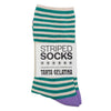Aubergine Garden Striped Socks