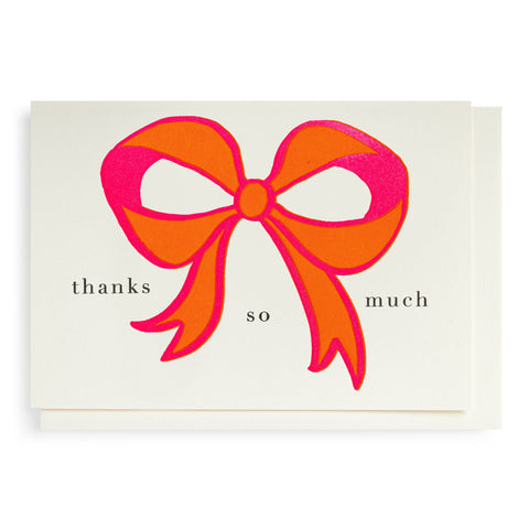Thanks So Much Bow Card