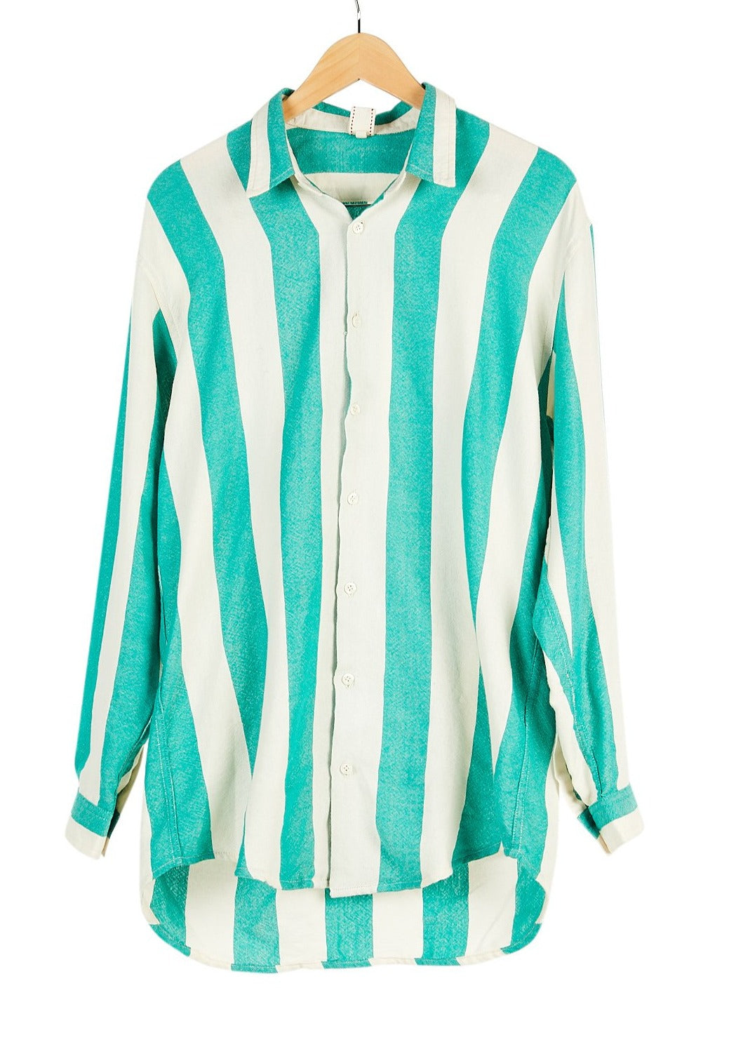 Tart's Green and White Stripe Shirt