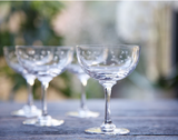 Champagne Saucers with Star design