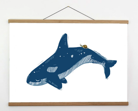 Snail And The Whale Print, A3