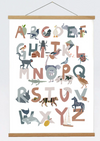 Animal Alphabet Print, A3