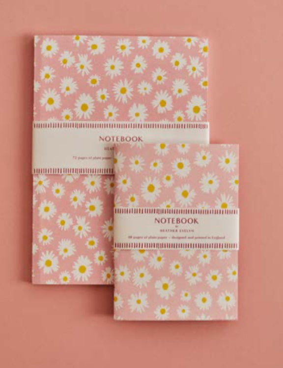 Daisy Pink Notebook - Small