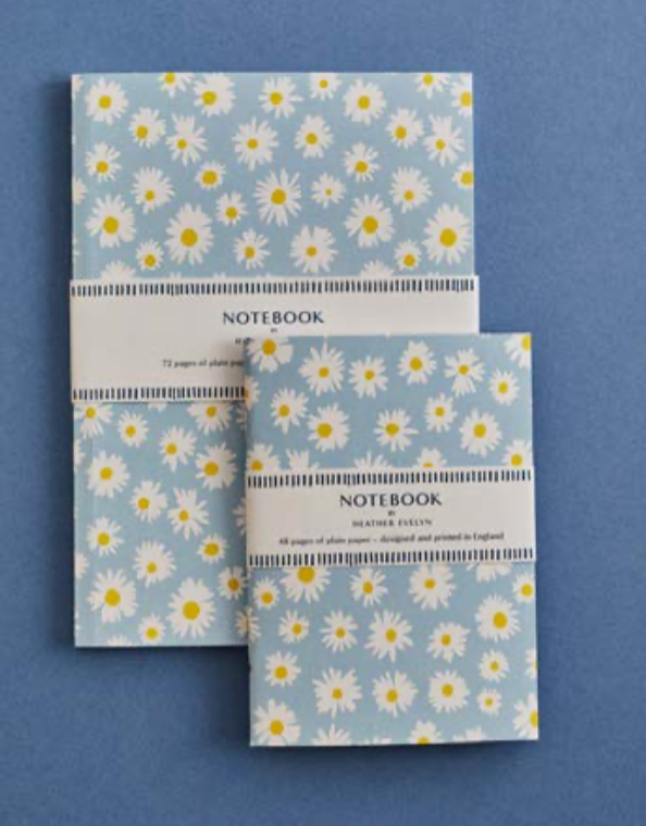 Daisy Blue Notebook - Large
