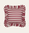 Striped Cushion - Red