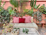 Striped Cushion - Red