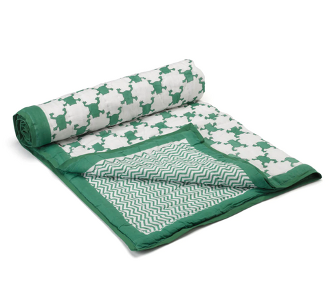 Frog Quilted Blanket