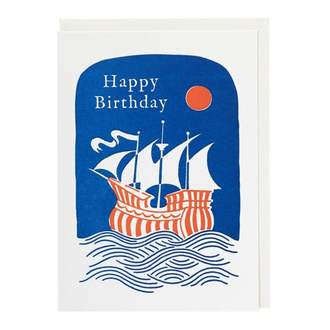 Happy Birthday Ship Card