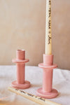 Pink Candle Holder