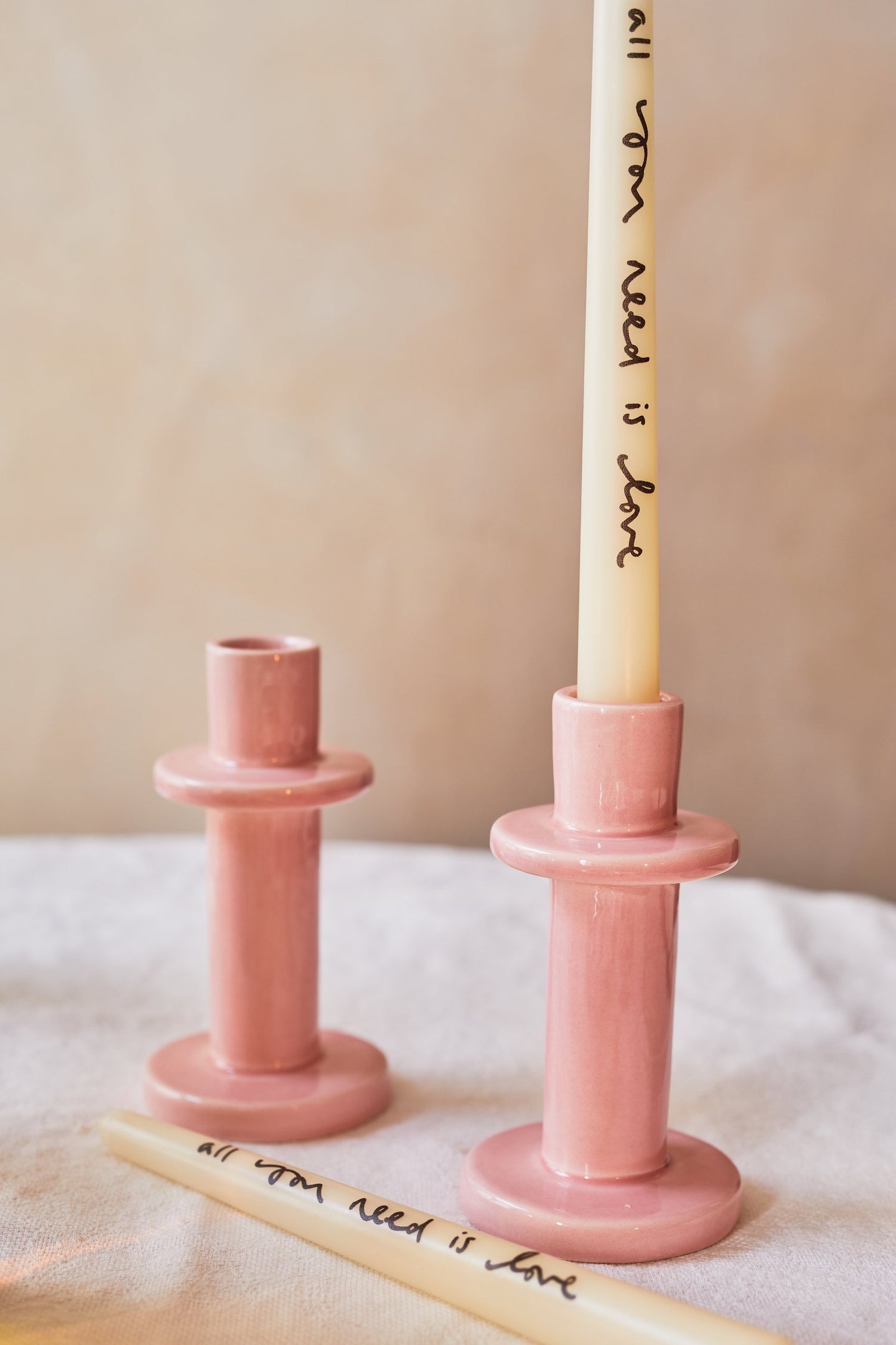 Pink Candle Holder