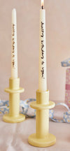 Yellow Candle Holder