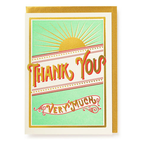 Starburst Thank you Card