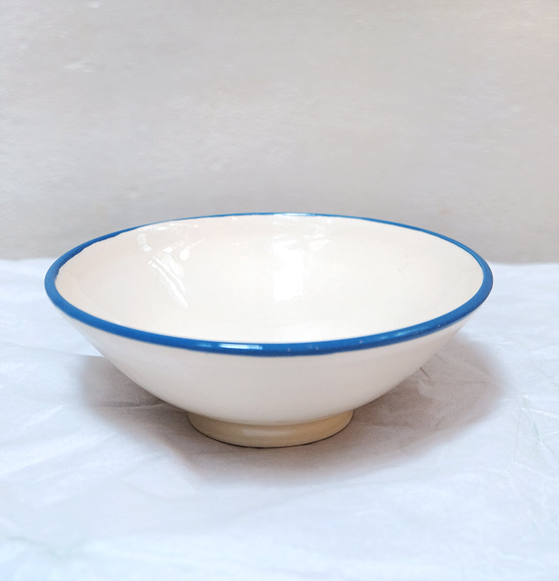 EHI - Blue rimmed bowl  - Medium