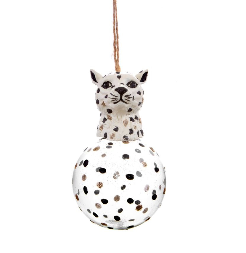Luxe Leopard Head Bauble